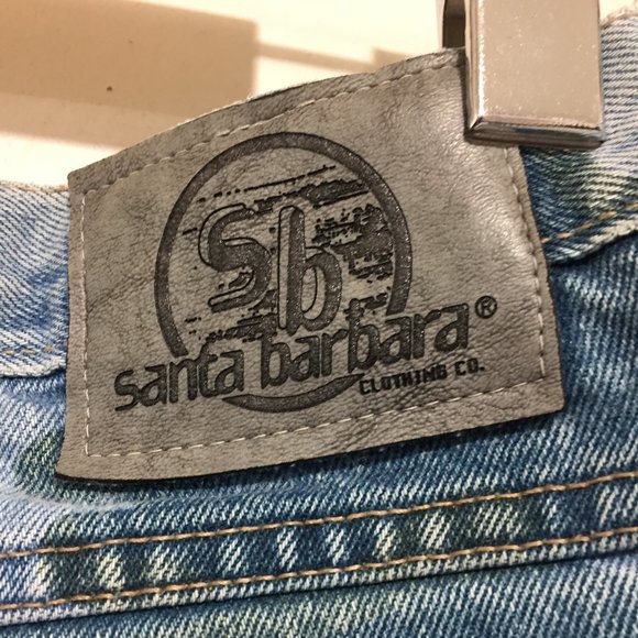 VINTAGE SANTA BARBARA CAMO JEANS SIZE 30 - Picture 6 of 6